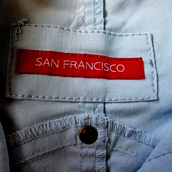 Vintage San Francisco Baby Blue 2 Piece Jacket & Pleated Skirt Set - Picture 13 of 15